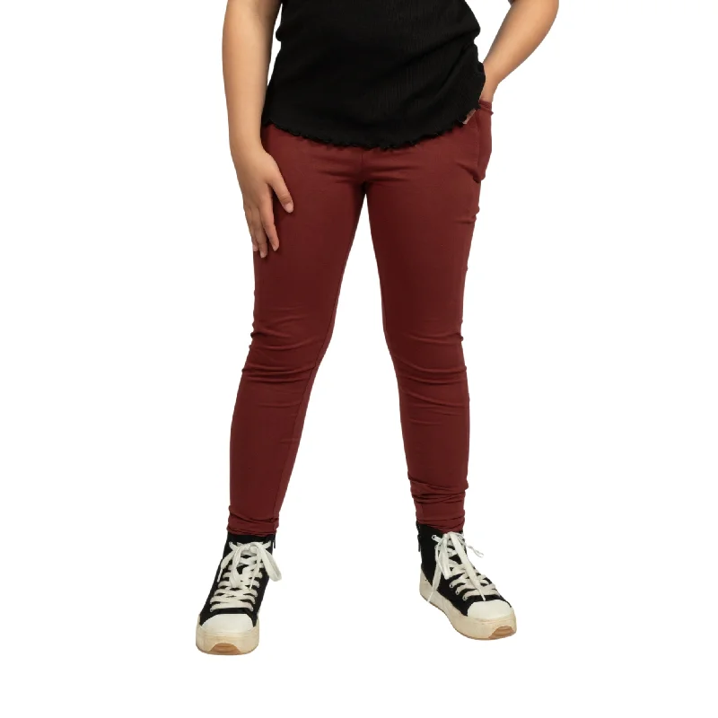 Navy core sports legging -Maroon Kids Leggings with Pockets [FINAL SALE]