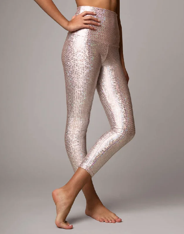 Pink core sports legging -Pink Mermaid 7/8 Legging