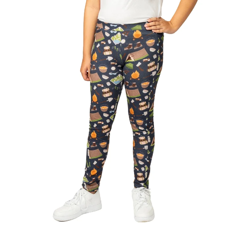 Vent-core sports legging -Camping Kids Leggings with Pockets [FINAL SALE]