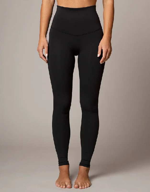 Slim-core sports legging -Freestyle Flat Front Legging Black