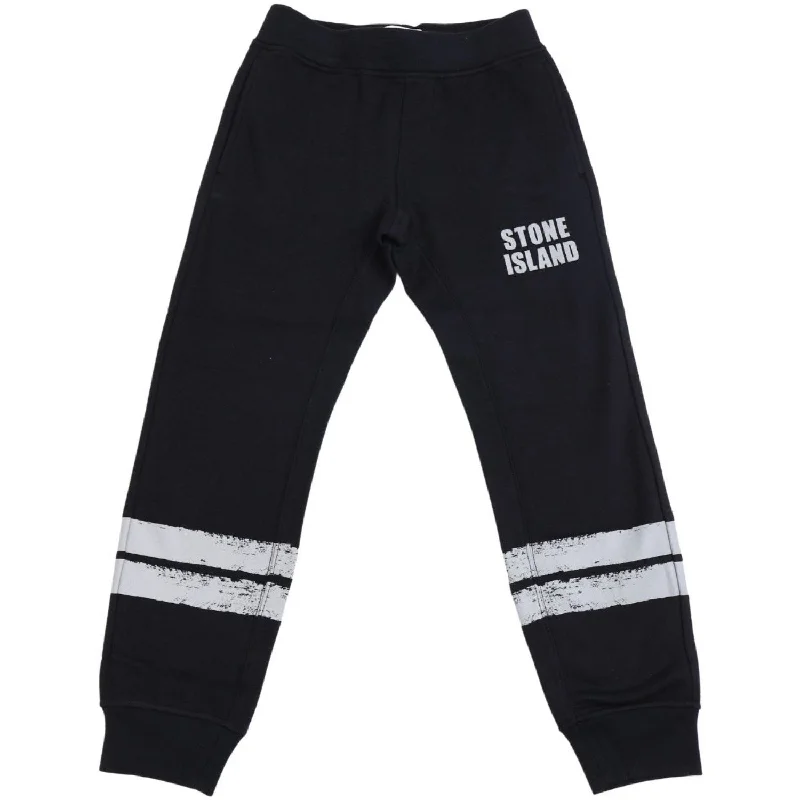 Red core sports pant -Stone Island Black Sweat-Shirt