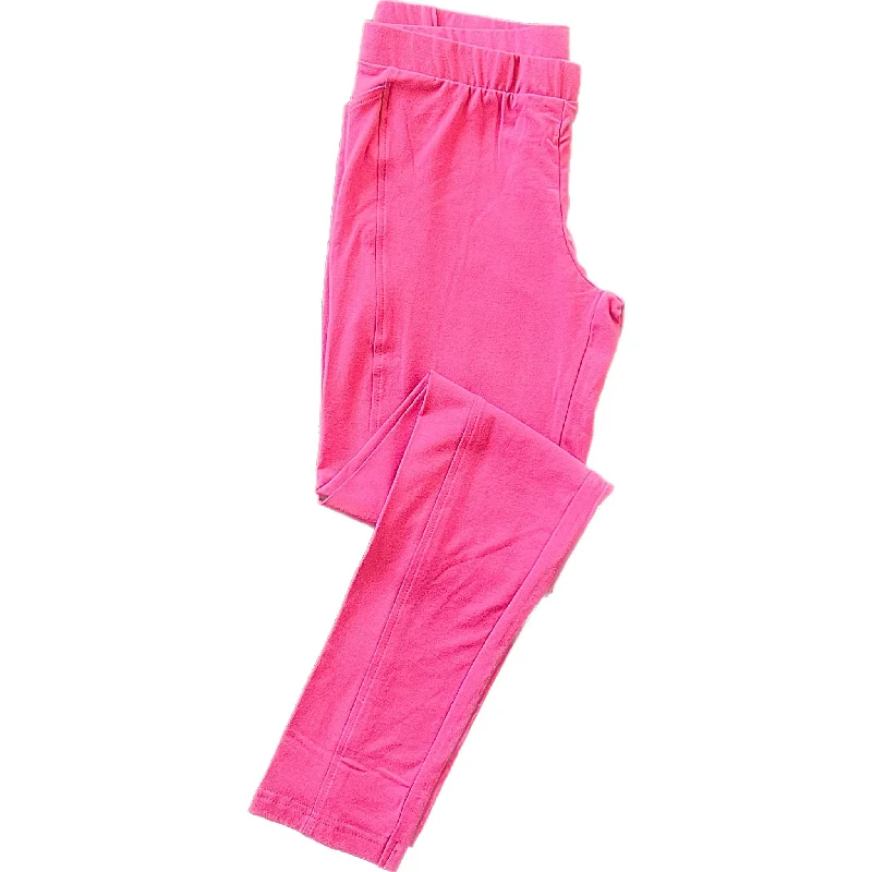 Heat-fit sports legging -pH4 Pink Kids Leggings with Pockets