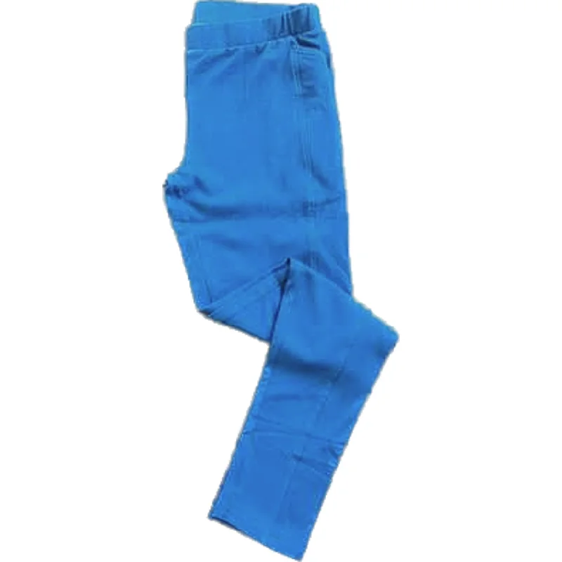 Rain-core sports legging -Azurite Blue Kids Leggings with Pockets