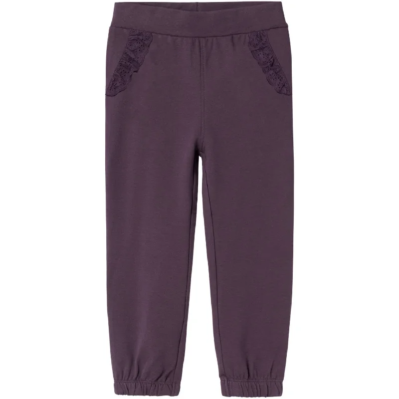 Cozy-core sports pant -Name It Plum Perfect Luva Sweatpants