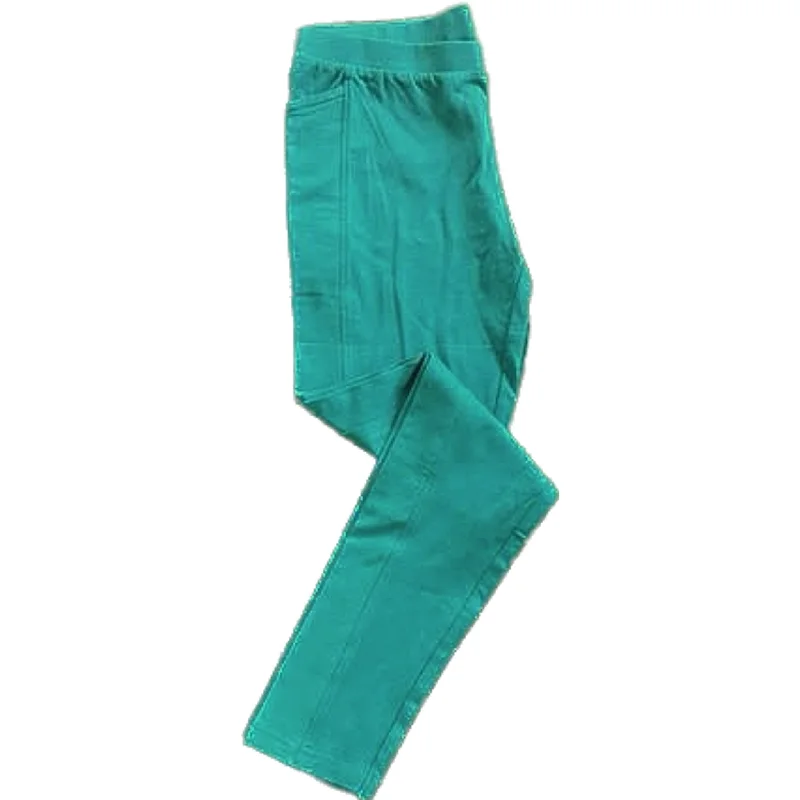 Air-fit sports legging -Ivy Green Kids Leggings with Pockets [FINAL SALE]