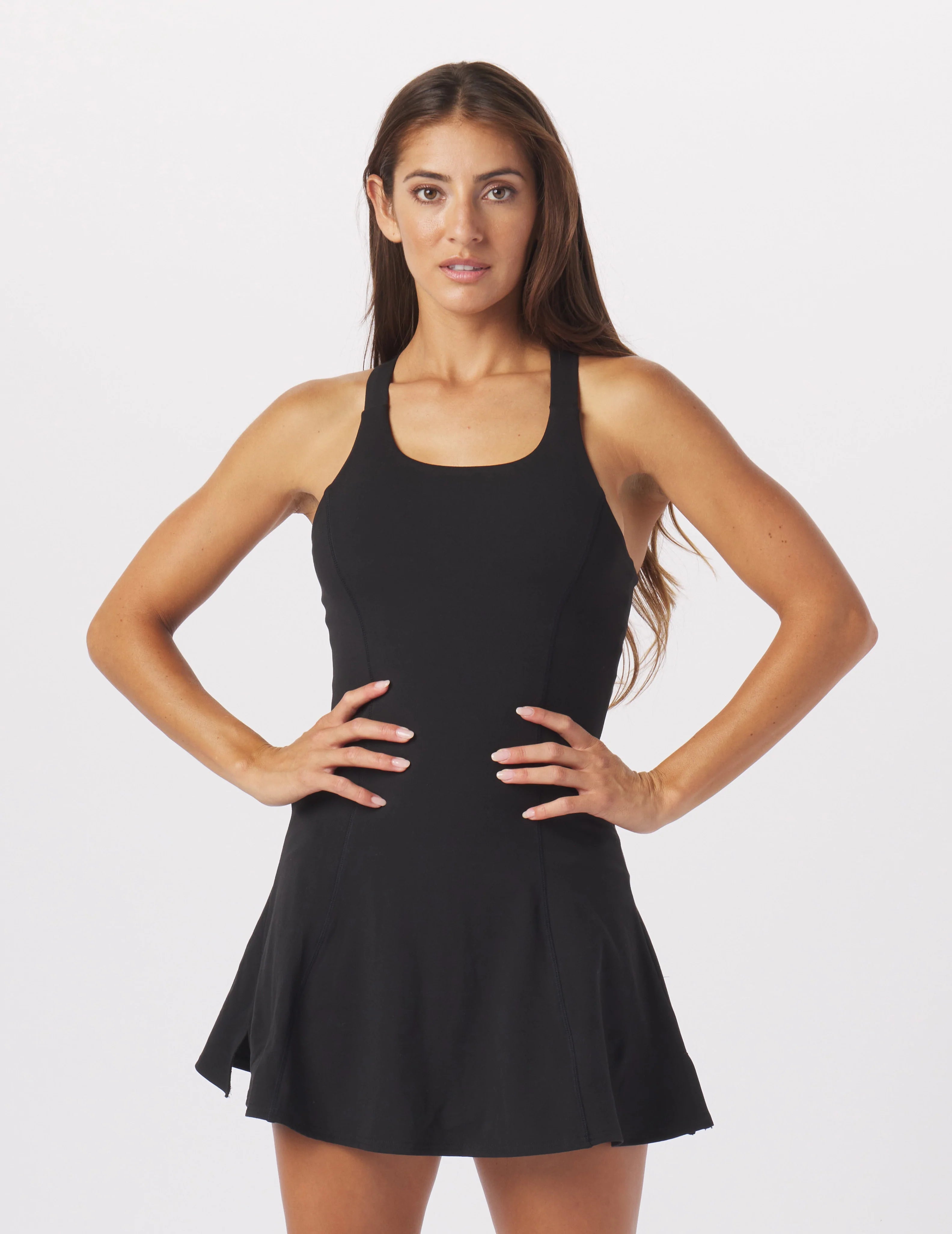 Black fit swimwear -Full Force Dress: Black