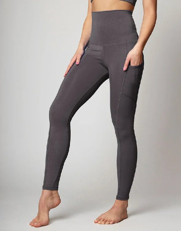 Pocket-fit sports legging -Freestyle Pocket Legging Charcoal