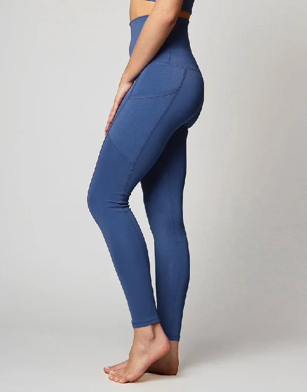 Glow-fit sports legging -Empower Pocket Legging Cornflower