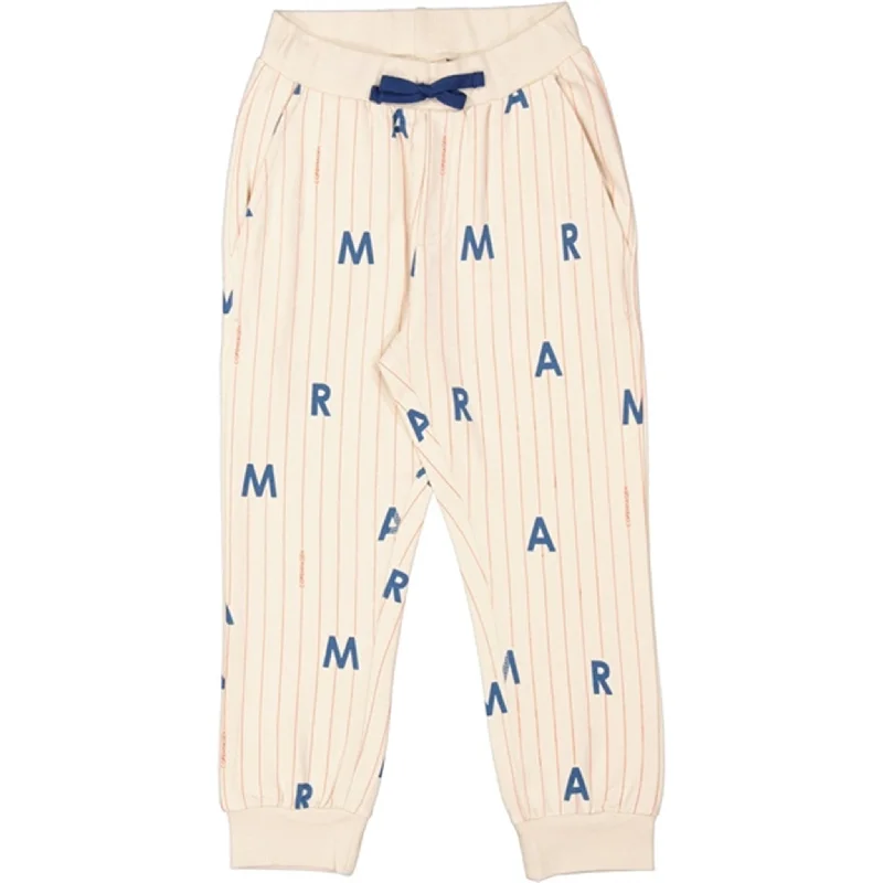 Stretch-fit sports pant -MarMar Baseball Stripes Pelon Sweatpants