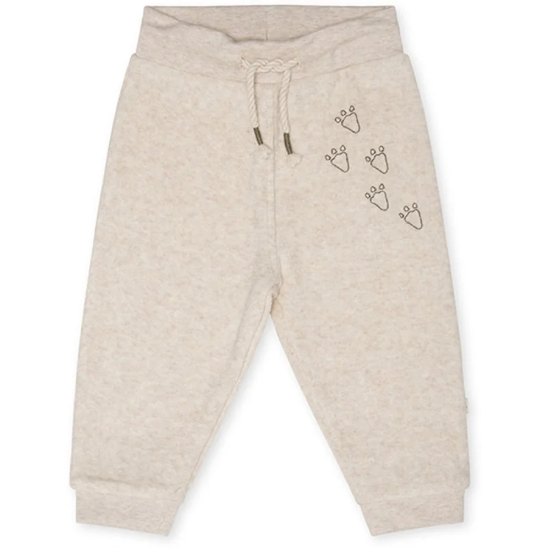 Indoor-core sports pant -That's Mine Creme Melange Saxo Sweatpants