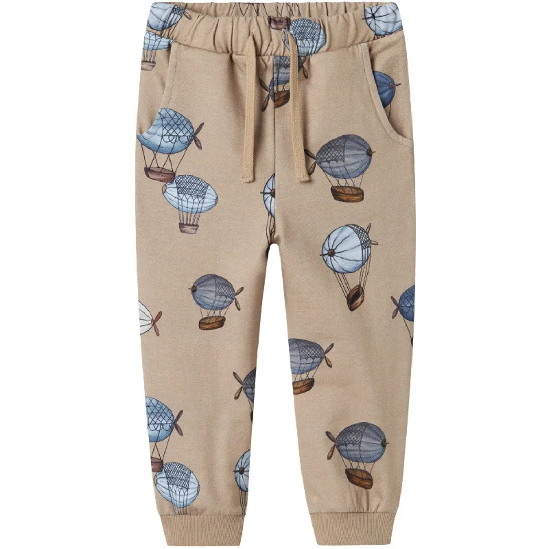 Light-core sports pant -Name It Weathered Teak Regnar Regular Sweatpants