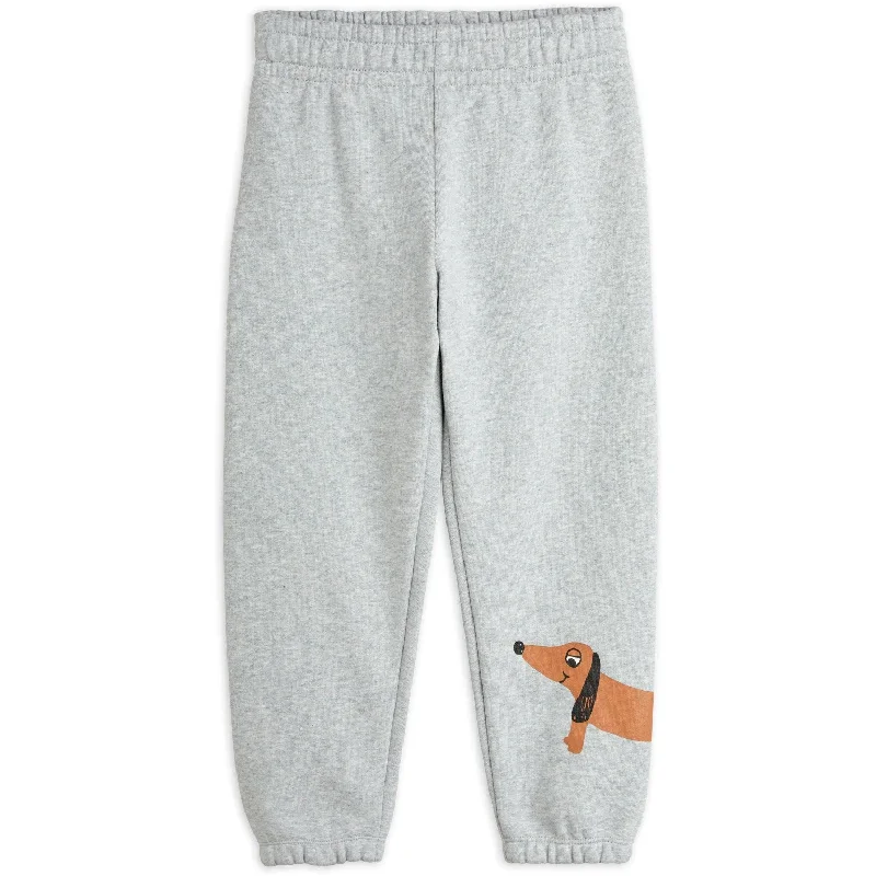 Endure-core sports pant -Mini Rodini Grey Melange Dog Sp Sweatpants