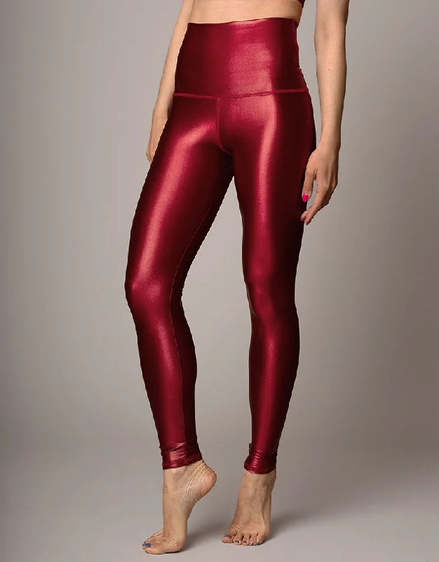 Flex-fit sports legging -Scarlet Lacquer Legging