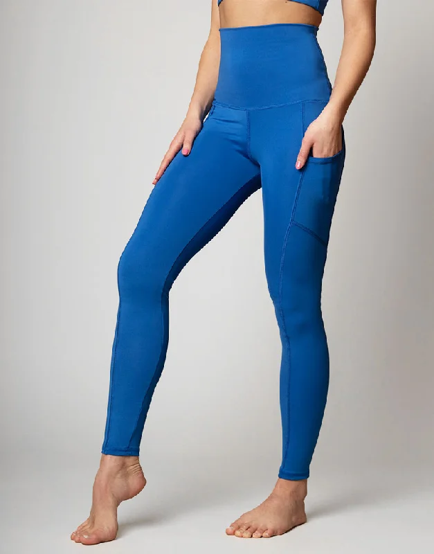 Light-core sports legging -Freestyle Pocket Legging Azure