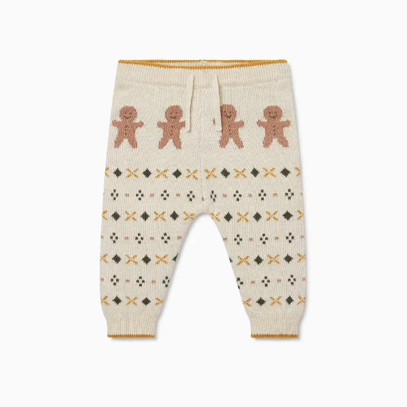 Soft-slim sports pant -Knitted Gingerbread Joggers