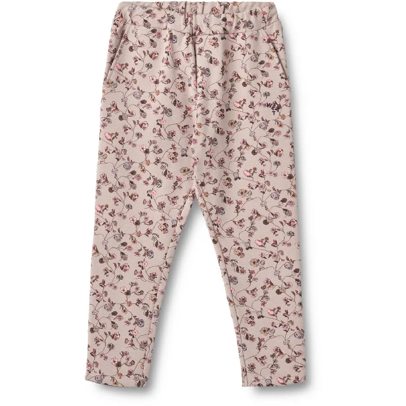 Fit-core sports pant -Wheat Dry Rose Flower Vine Sweatpants Vibe