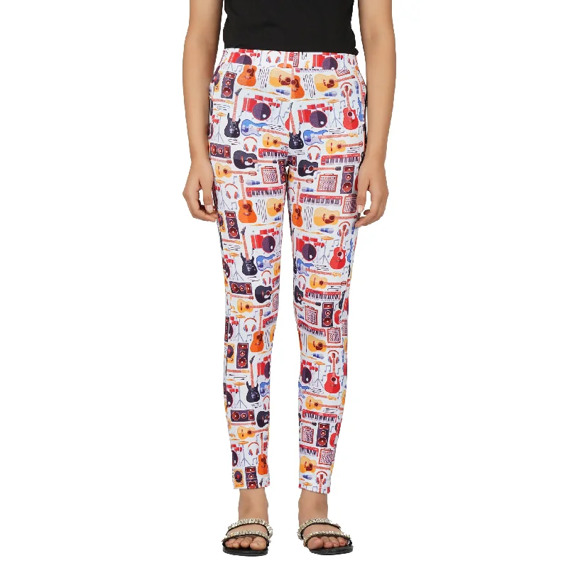 Stretch-core sports legging -Musical Instruments Kids Leggings with Pockets [FINAL SALE]