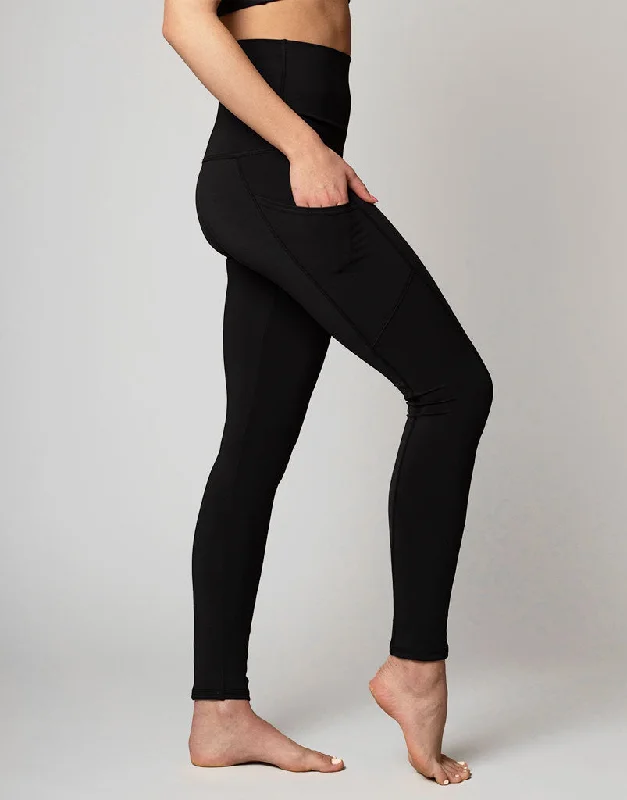 Grey core sports legging -Freestyle Pocket Legging Black