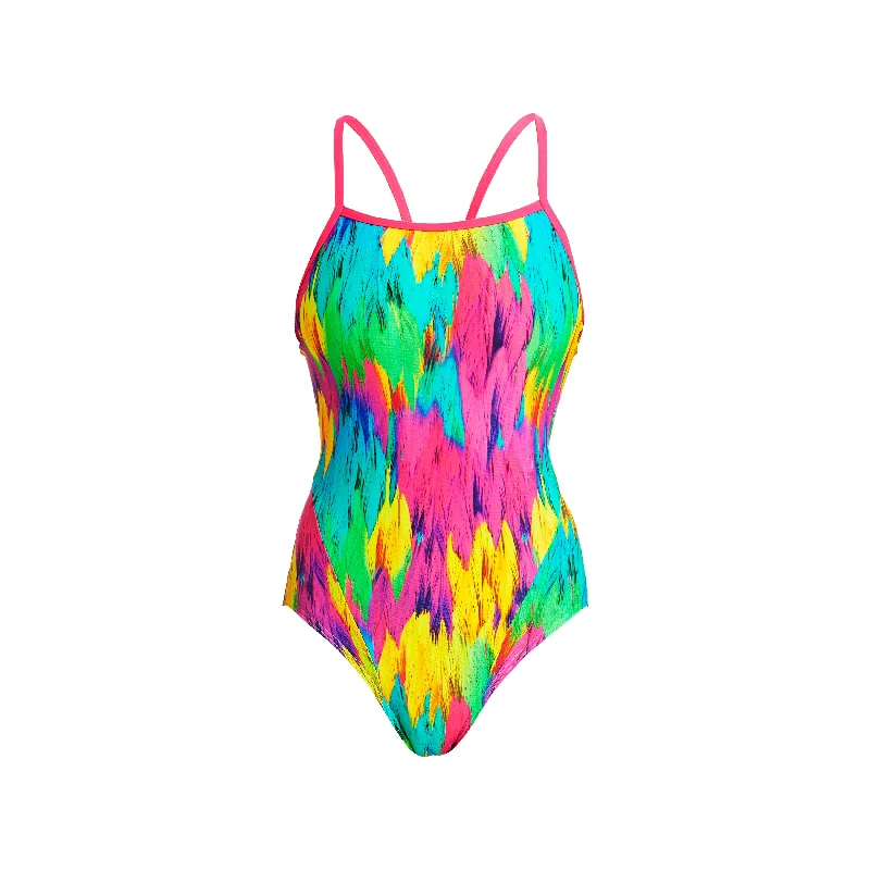 Air-core swimwear -RUFFLES | LADIES SINGLE STRAP ONE PIECE