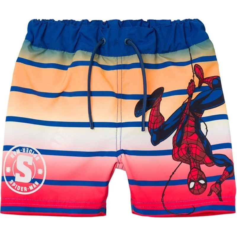 Plum Fly Sports Short for Trend -Name it Set Sail Melvin Spiderman Swim Shorts