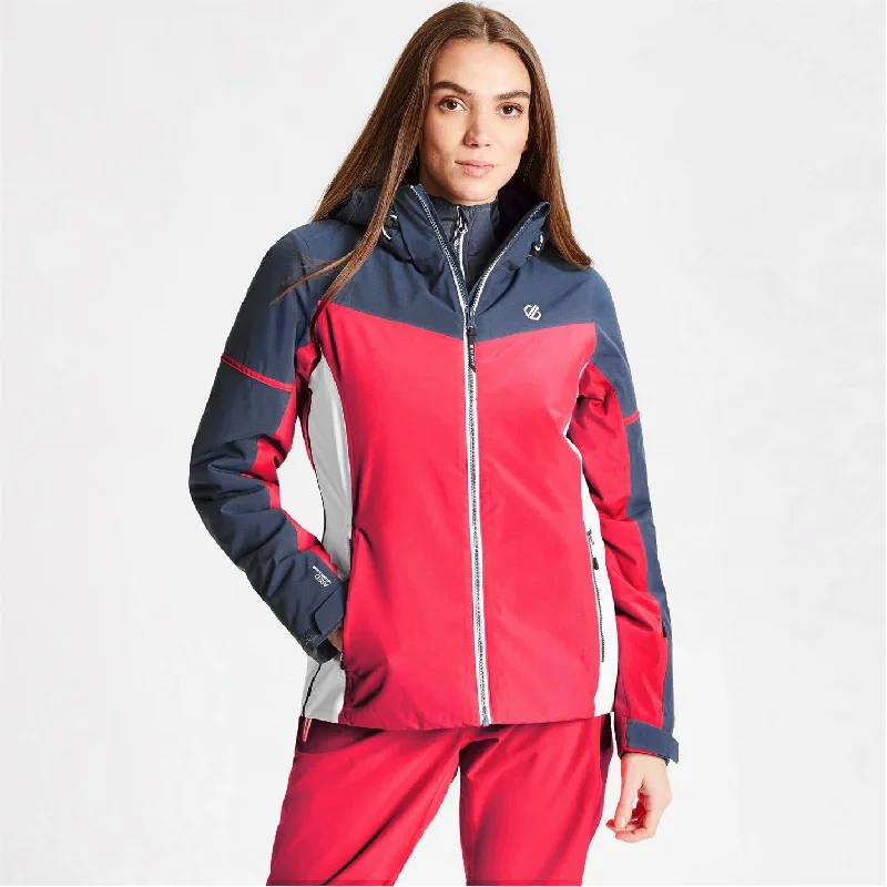 Red core sports jacket -Dare2b Womens Enclave Waterproof Ski Jacket