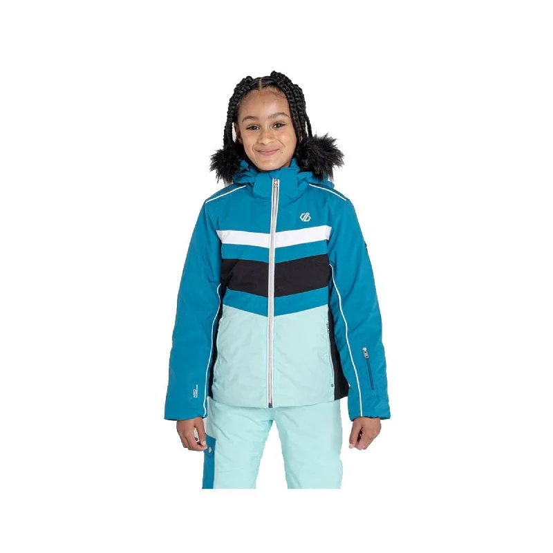 Hood-core sports jacket -Dare2b Girls Kids Belief Insulated Waterproof Ski Jacket