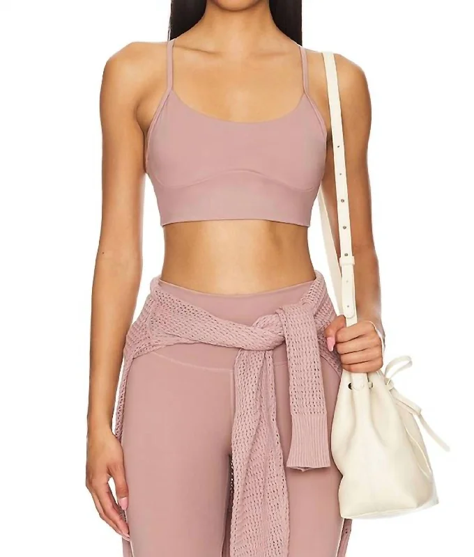 Plum Sprint Sports Bra for Yoga -Freesoft Emmie Bralette In Antler