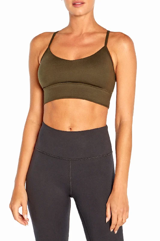 Pine Luxe Sports Bra for Cushion -Alli Sports Bra