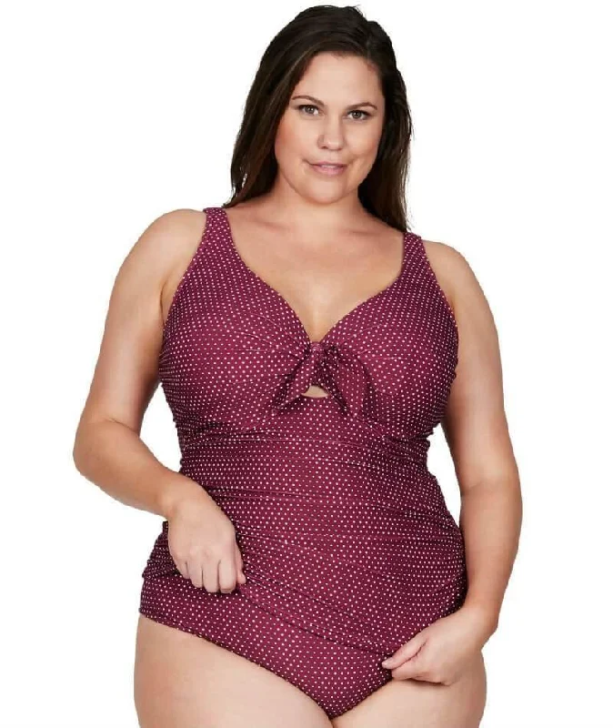 Motion Flow Sports Tank Top for Movement -Artesands AT3774PR Polka Rococo Cezanne D-DD Cup Underwire Tankini Top