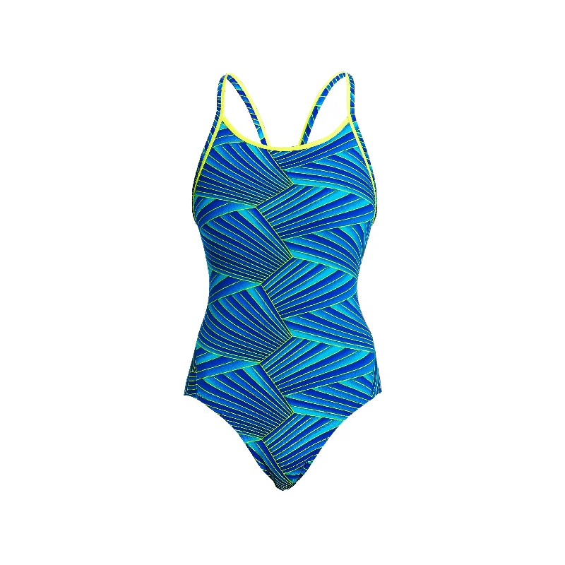 Halter-fit swimwear -STREAKER | LADIES DIAMOND BACK ONE PIECE