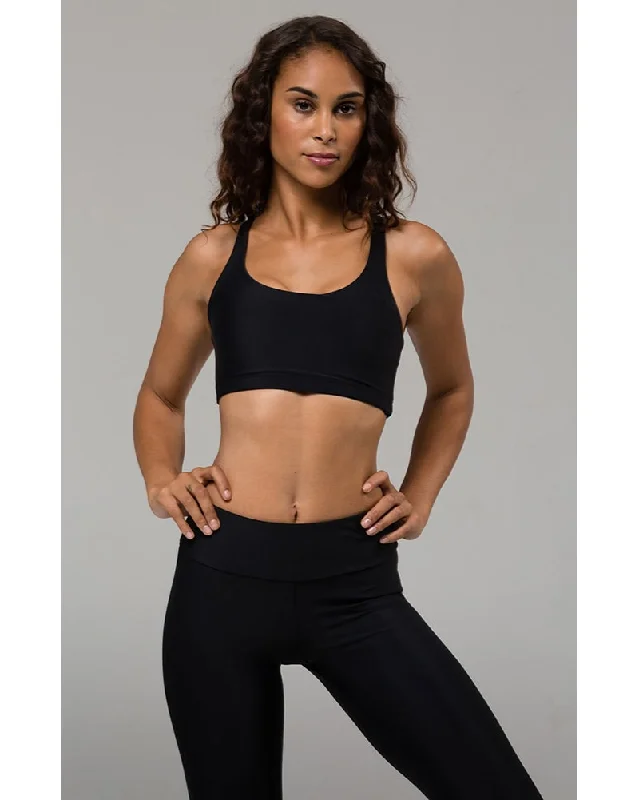 Cool Mesh Sports Bra for Breathability -Onzie Chic Bra - 354 Womens - Black