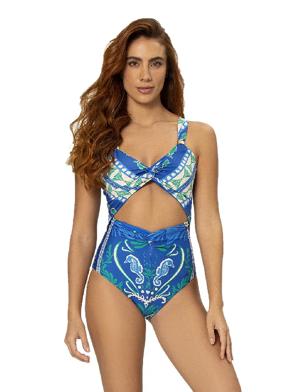 Plus-size fit swimwear -Betta One Piece - Mar