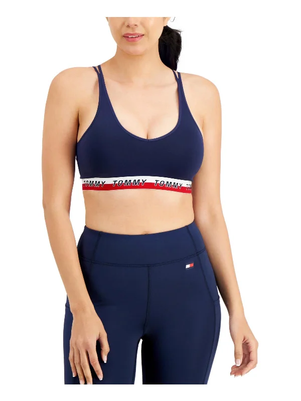 Pine Impact Sports Bra for Versatility -Womens Logo Fitness Sports Bra