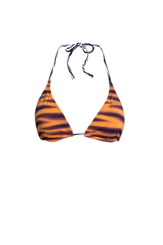 Plush Citron Sports Bra for Lounge -Palawan top - Zebra Savannah