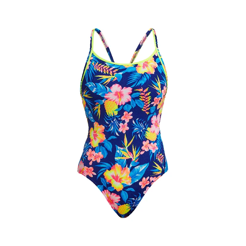 Smooth-fit swimwear -In Bloom | Ladies Diamond Back One Piece