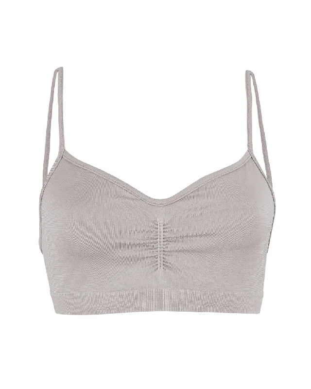 Navy Comfort Sports Bra for Style -POISE Bra Top | Taupe