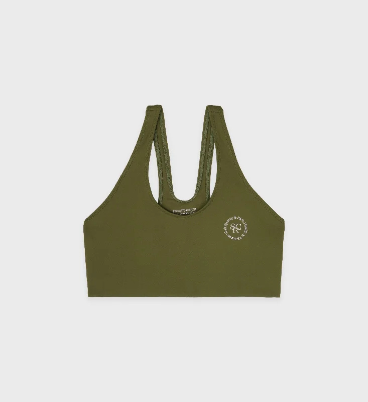 Plush Fit Sports Bra for Daily Wear -Sports Bra N.02 - Olive