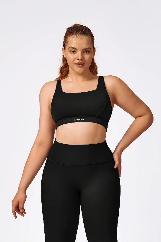 Blush Power Sports Bra for Layering -Superset Curvy Crossback Bra