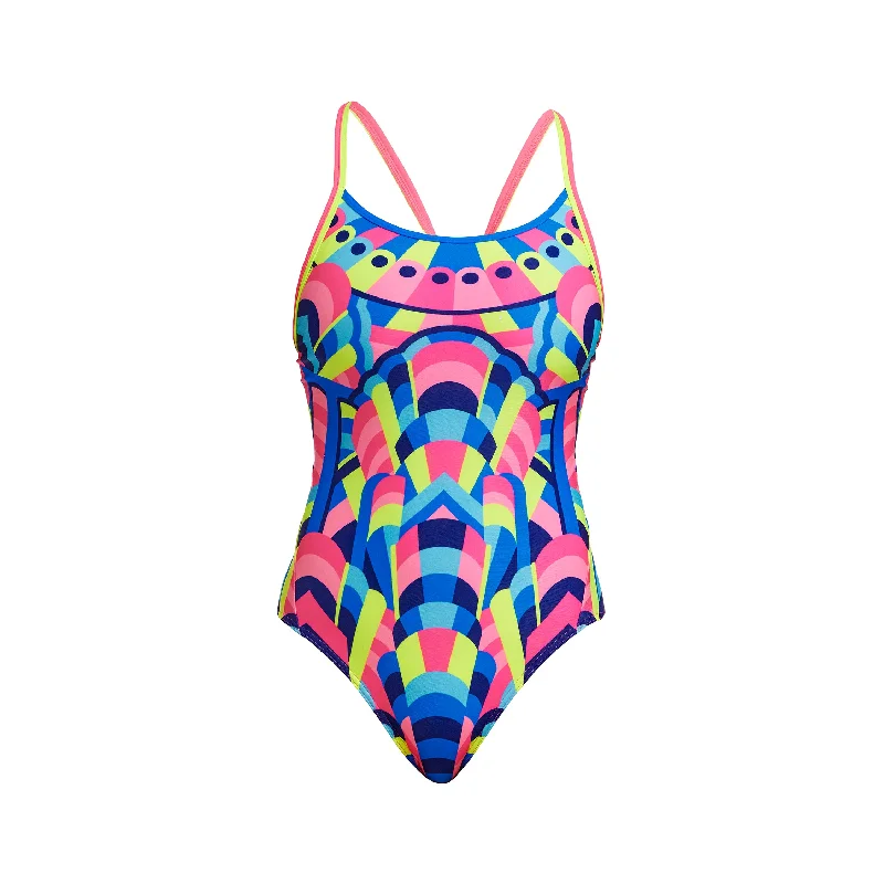 Logo-core swimwear -Princess Pageant | Ladies Diamond Back One Piece