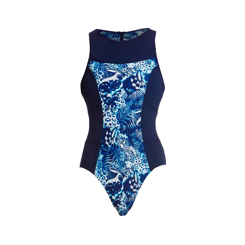 Logo-core swimwear -ANIMALIA | LADIES HI FLYER ONE PIECE