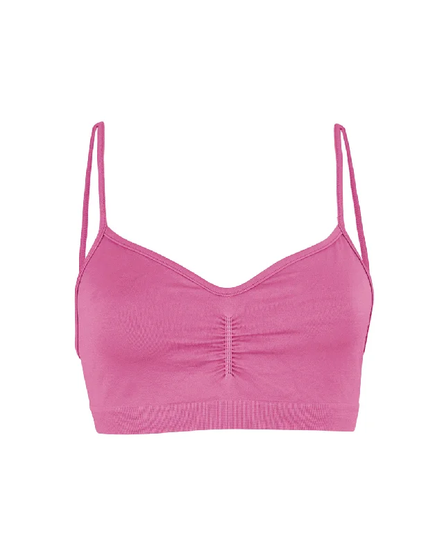 Blush Snap-On Sports Bra for Style -POISE Bra Top | Candy