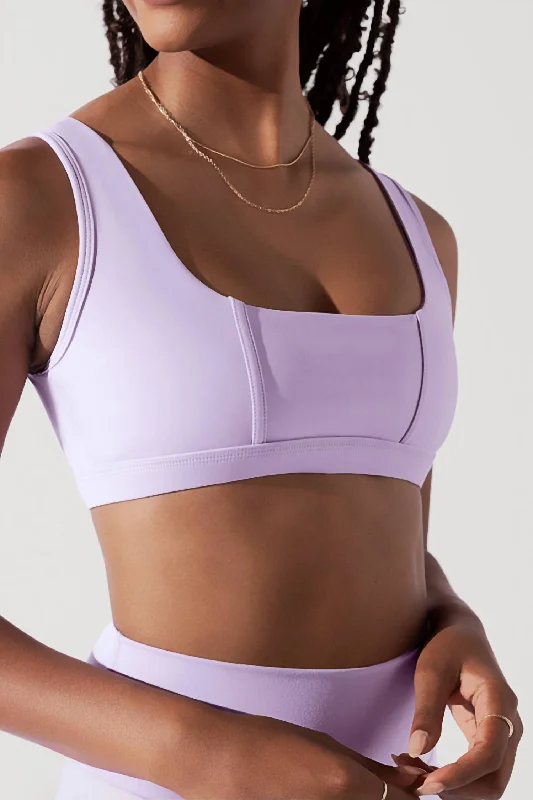 Turquoise Coral Sports Bra for Air -Corset Bra In Digital Lavender