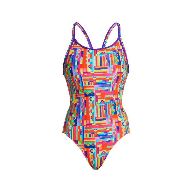 Camo fit swimwear -Top Spot | Ladies Diamond Back One Piece