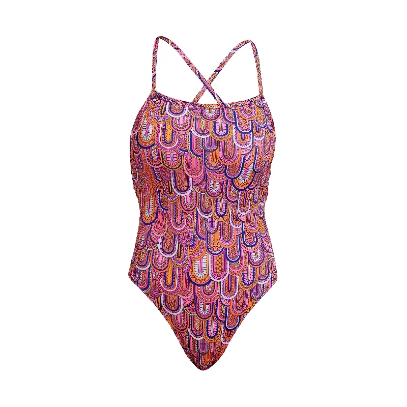 Blue fit swimwear -Learn To Fly | Ladies Strapped In One Piece