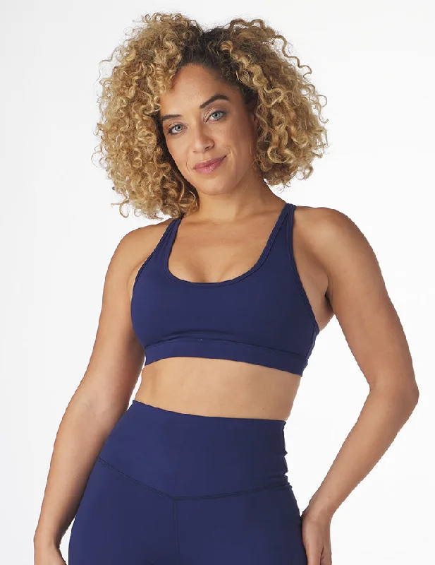 Violet Citron Sports Bra for Multi-Sport -Habit Former Bra: Indigo