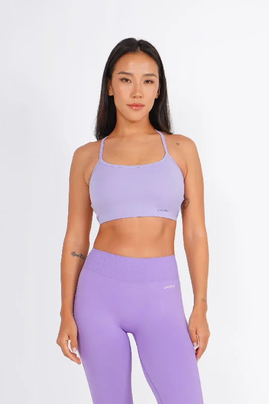 Blush Graphite Sports Bra for Layering -Cascade Bra