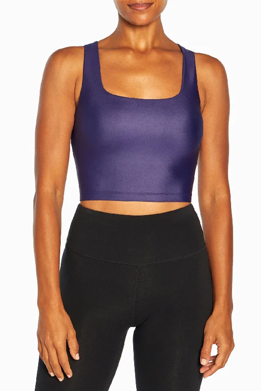 Navy Comfort Sports Bra for Style -Lina Long Sports Bra