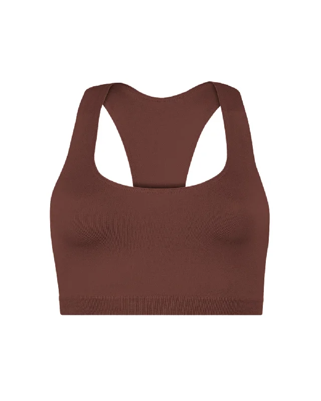 Coral Bounce Sports Bra for Versatility -ELATED Bra Top | Maroon