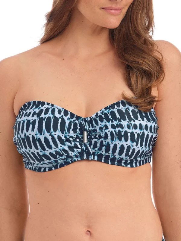 Mesh-core swimwear -Kotu Bandeau Bikini Top - Ink