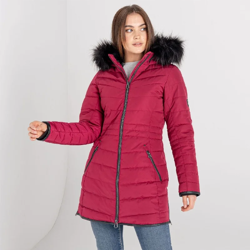 Black core sports jacket -Dare2b Womens Laura Whitmore Edit Striking Ski Jacket